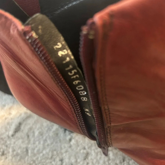 Arnold Churgin red leather ankle boots worn under 5 times mint  condition 8.5 - Picture 13 of 16